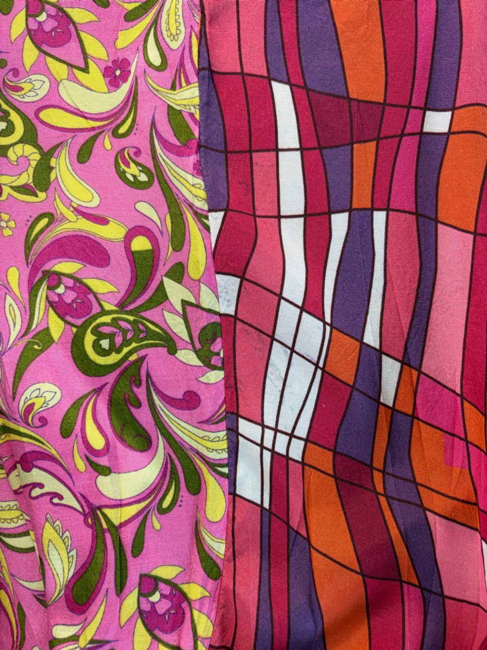 River Island Size 8 flirty kimono wrap dress block mixed prints - Picture 10 of 10